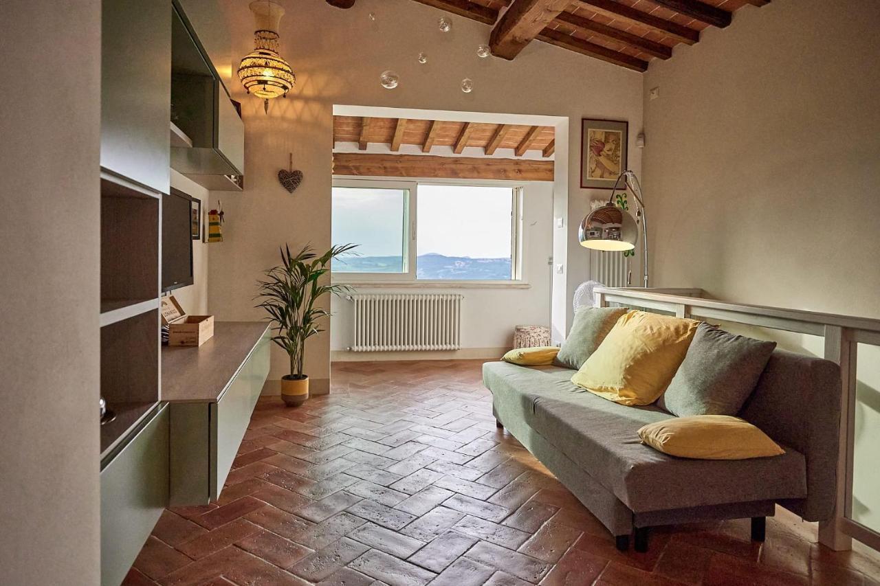La Finestra - Centro Storico Montepulciano, Casa Panoramica. Villa Bagian luar foto