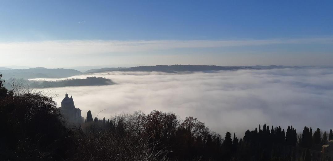 La Finestra - Centro Storico Montepulciano, Casa Panoramica. Villa Bagian luar foto